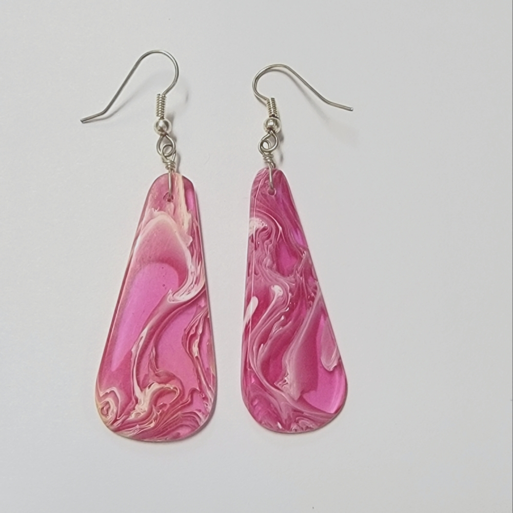 Pink Magenta Earrings